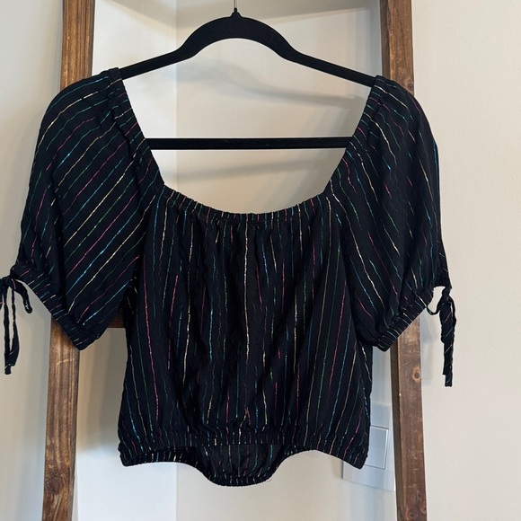 Express Multicolor Striped Blouse - Picture 3 of 3